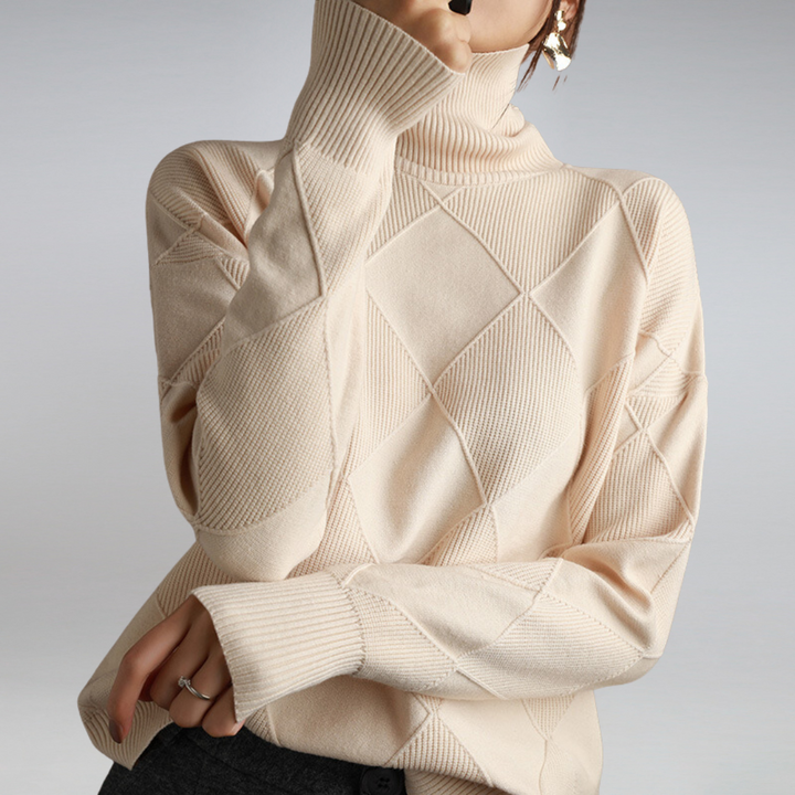 Lara | Luxe Ribbed Turtleneck Pullover