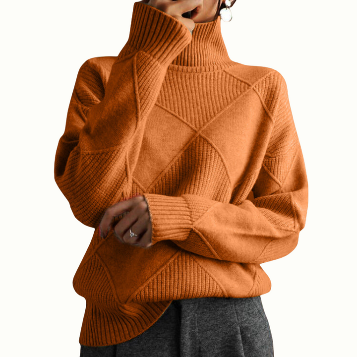 Lara | Luxe Ribbed Turtleneck Pullover
