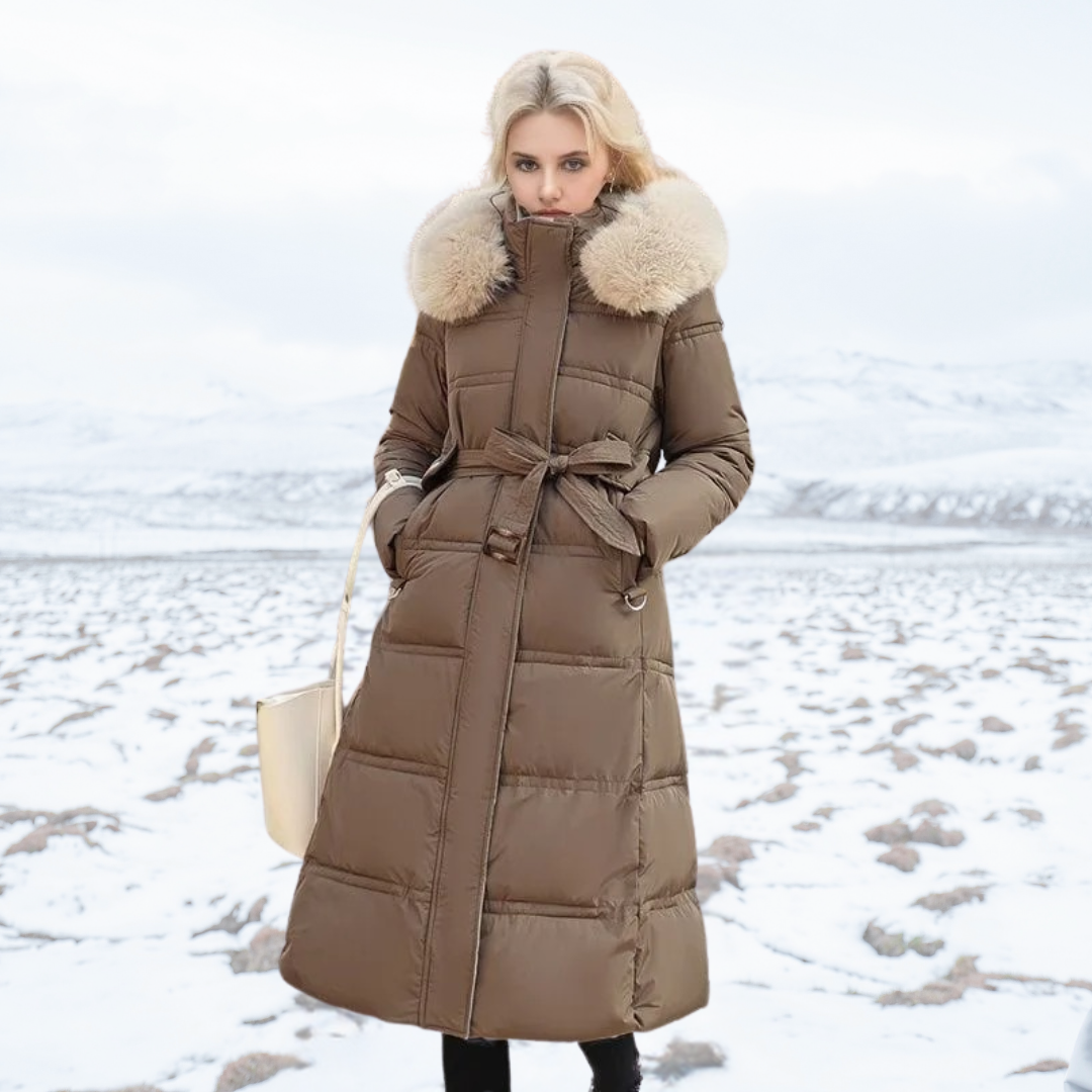 Kylie | Designer Winter Parka with Fur Hood