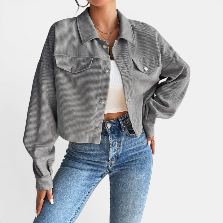Bianca | Relaxed Corduroy Button-Front Jacket