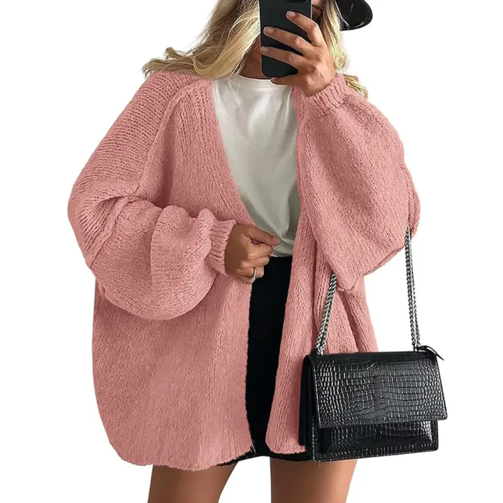 Whitney | Cosy Oversized Open Front Cardigan Sweater