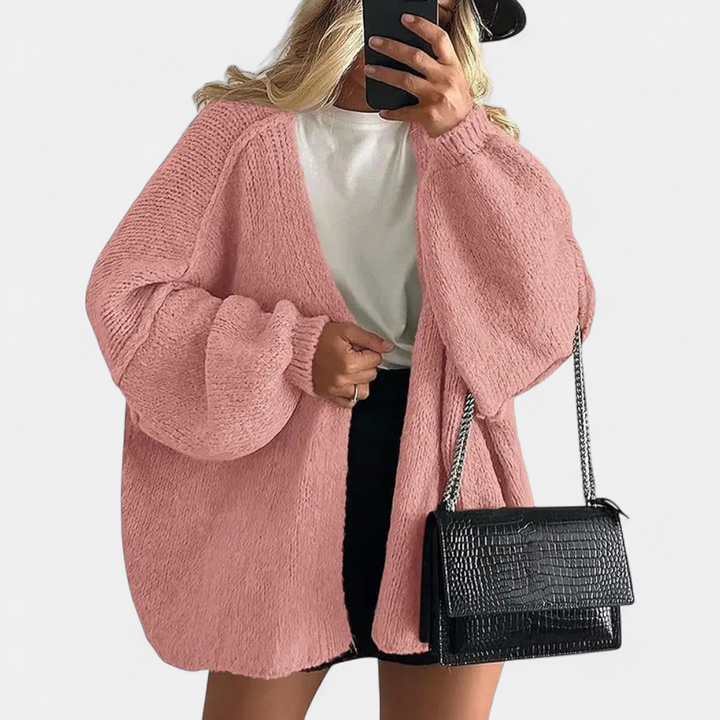 Nicole | Cosy Oversized Open-Front Cardigan