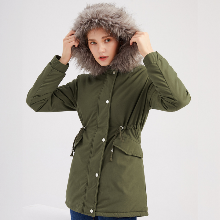 Georgia | Warm Velvet-Trimmed Parka