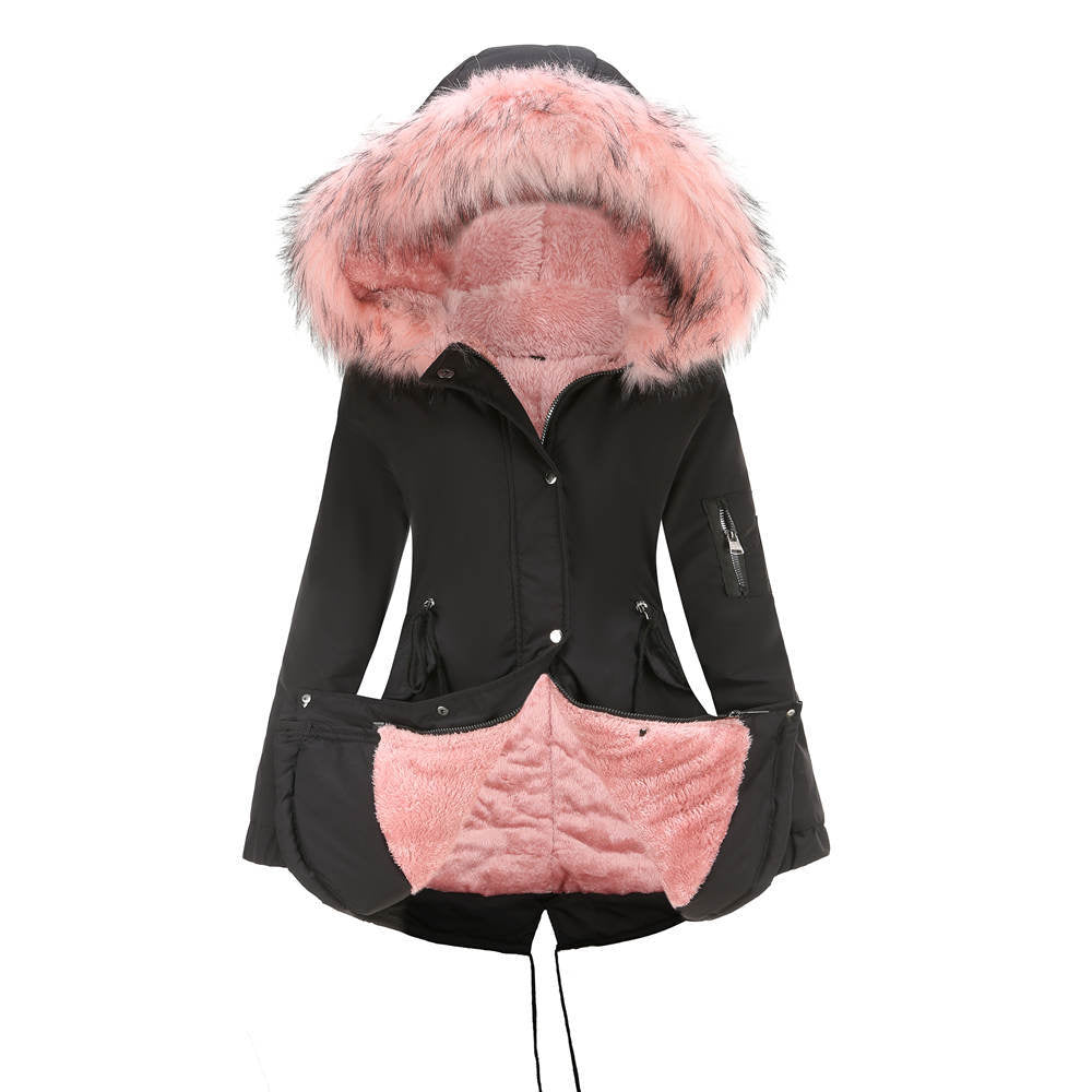 Georgia | Warm Velvet-Trimmed Parka