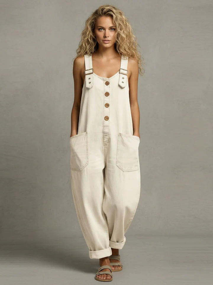 Emma - Stylish Denim Jumpsuit With Pockets