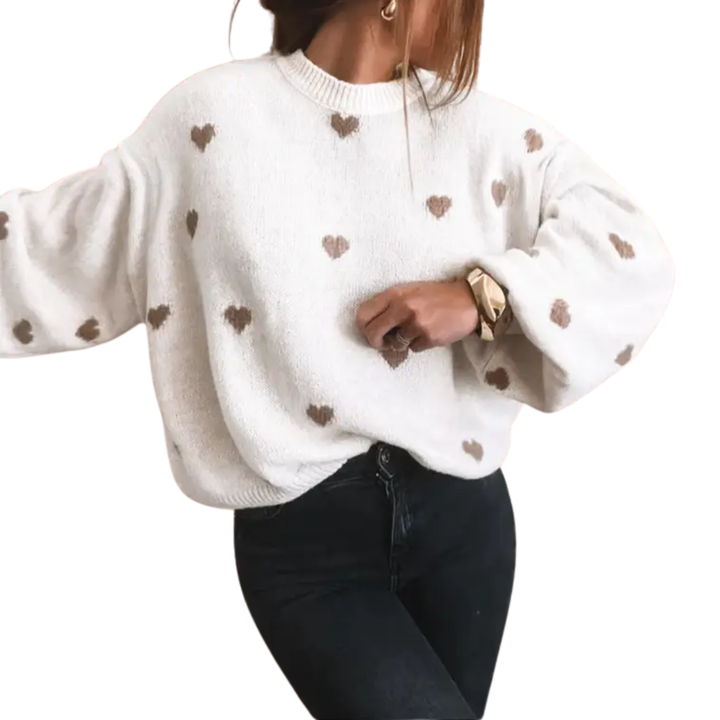 Ava | Cosy Halloween Print Drop Shoulder Sweater