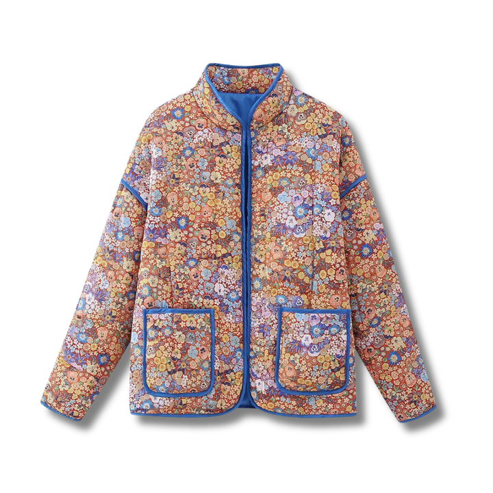 Lara | Ditsy Floral Quilted Drop-Shoulder Coat