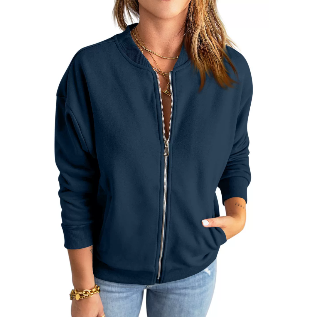 Joanna | Zip-Up Casual Loose Sweatshirt Jacket