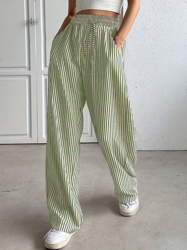 Brooke | Simple Summer Striped Relaxed Fit Buttom
