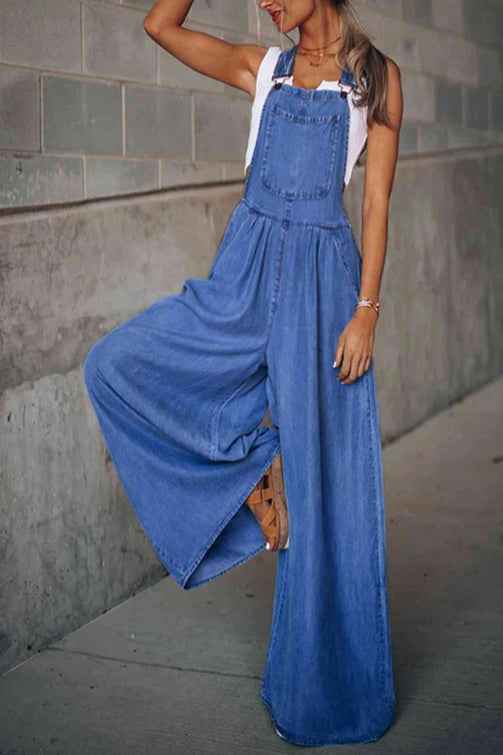 Zoe | Vintage Wide Leg Fashion Jumpsuit