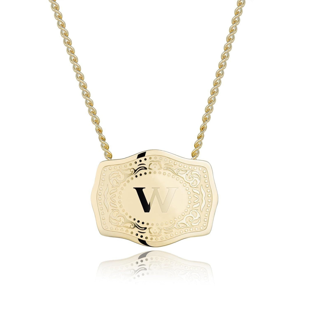 Bianca | Sleek Initial Letter Pendant Necklace