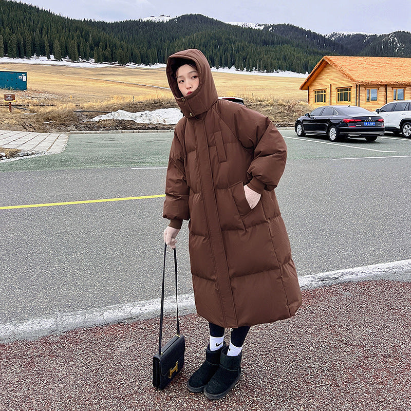 Ava | Comfy Waterproof Hooded Long Puffer Jacket