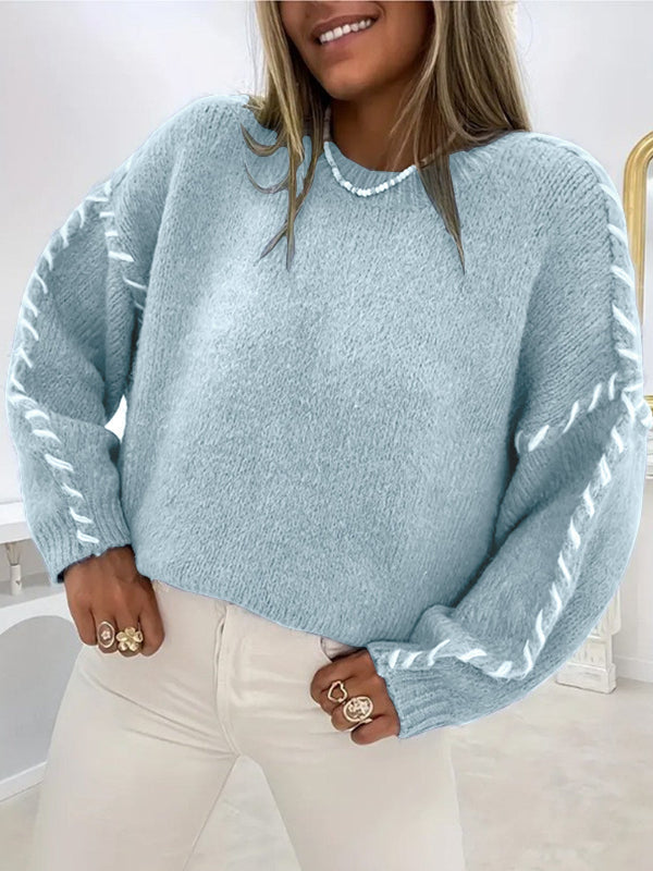 Wendy | Casual Round Neck Long Sleeve Sweater