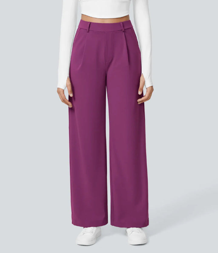 Tessa | Casual Wide Leg Minimalist Trouser