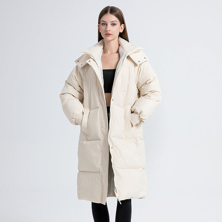 Chloe | Classic Hooded Long Puffer Coat