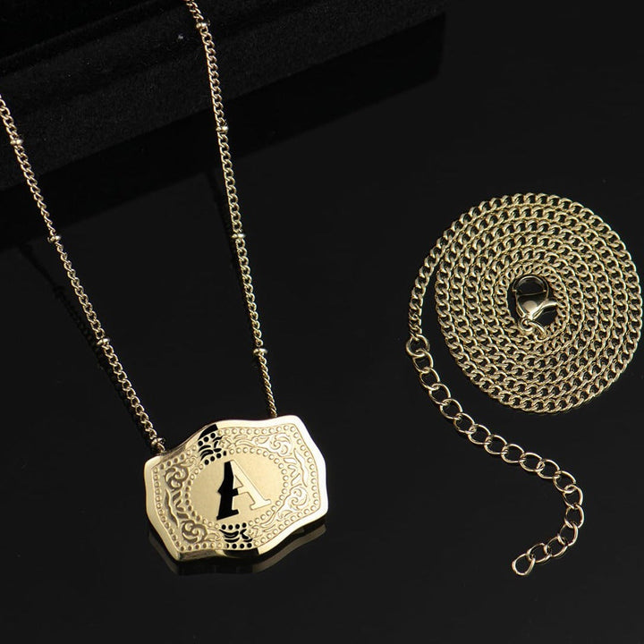 Bianca | Sleek Initial Letter Pendant Necklace