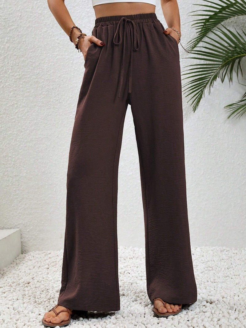 Megan | Casual Wide Leg Drawstring Pants