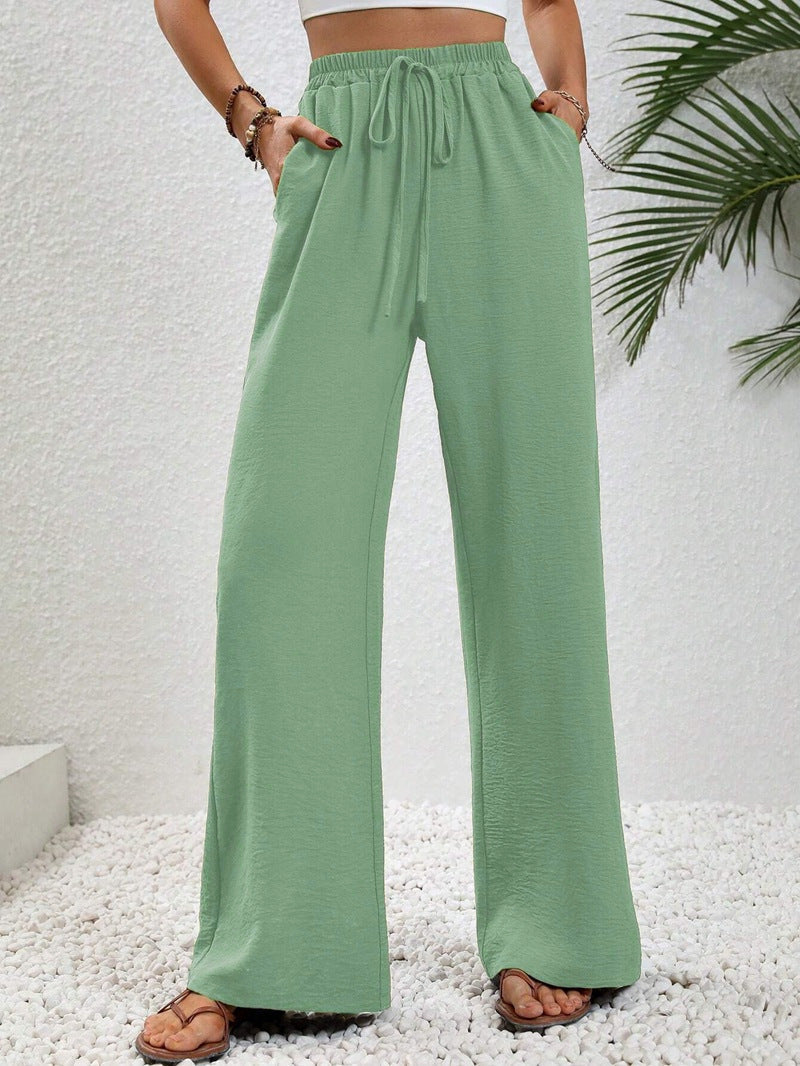 Megan | Casual Wide Leg Drawstring Pants