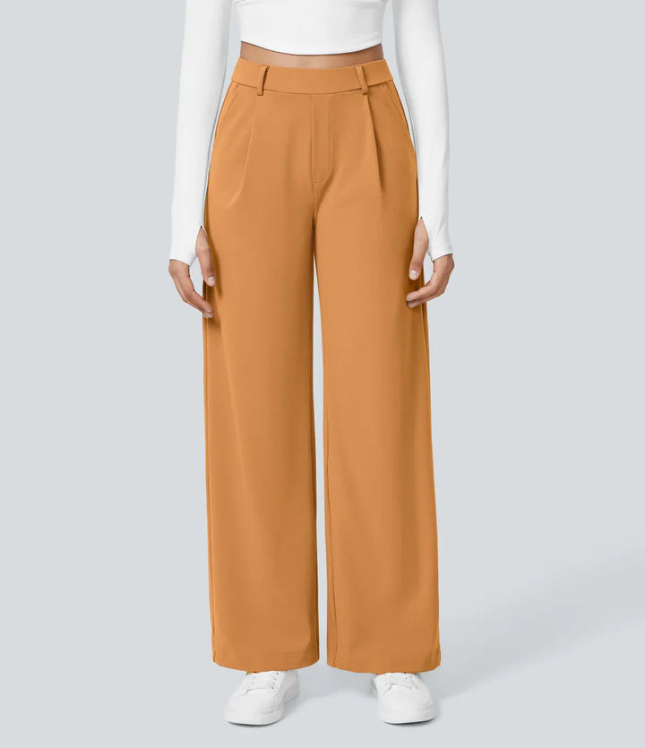 Caitlin | Casual High Waist Straight Leg Pants