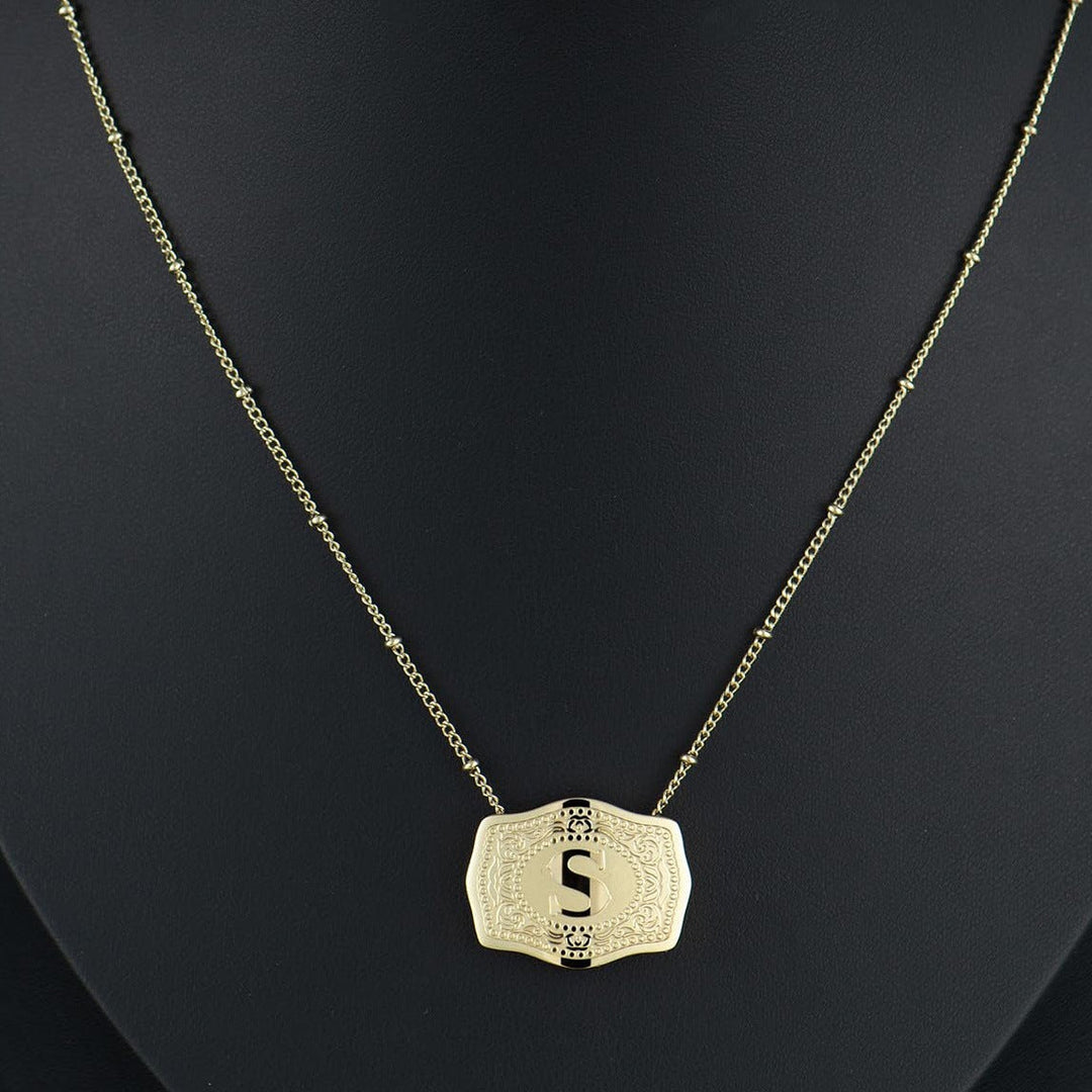 Bianca | Sleek Initial Letter Pendant Necklace