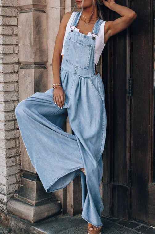 Zoe | Vintage Wide Leg Fashion Jumpsuit
