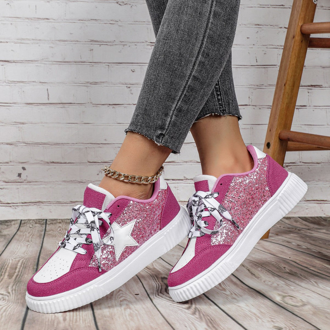 Jasmine | Trendy Breathable Lace-Up Running Sneakers