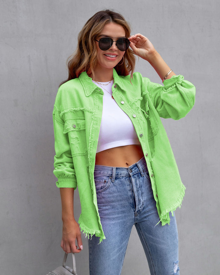 Kylie | Relaxed Drop Shoulder Collared Jacket
