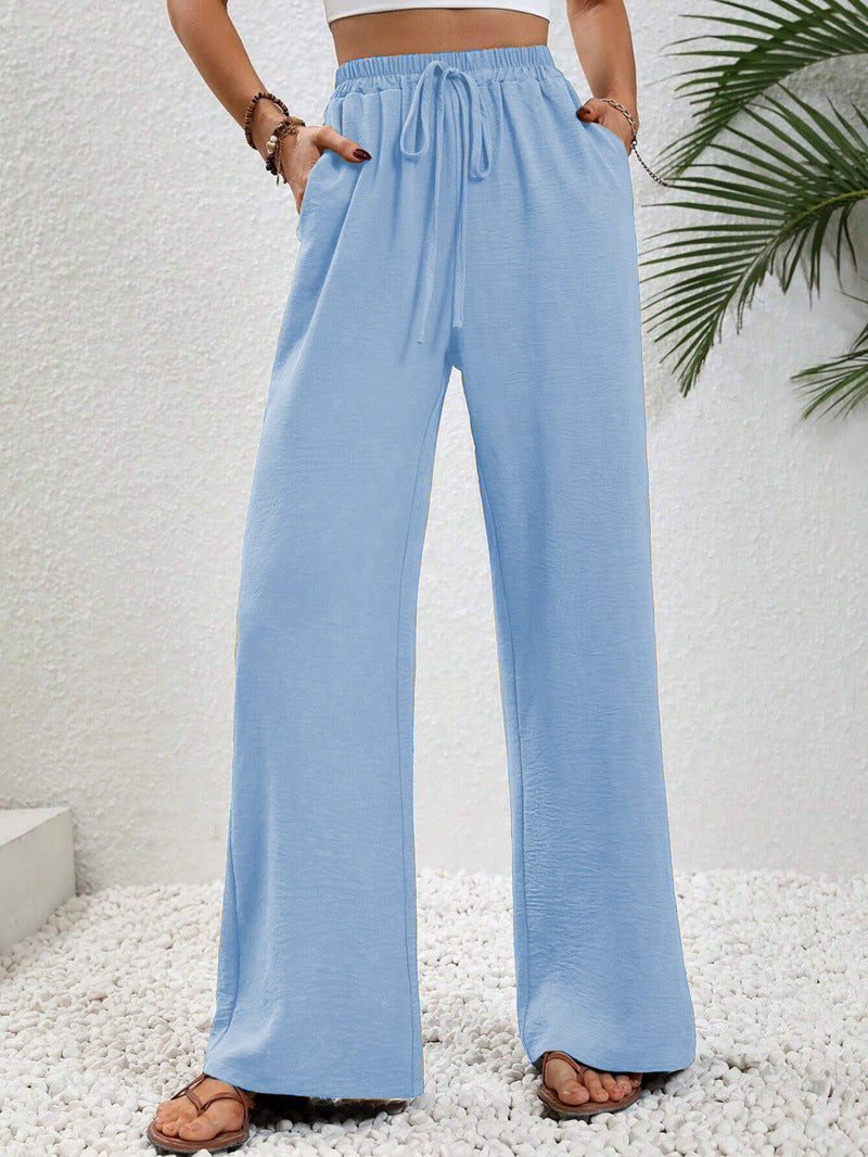 Megan | Casual Wide Leg Drawstring Pants