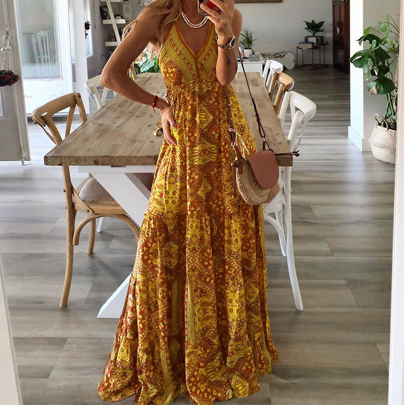 Gweneth - Mouwloze Boho Jurk