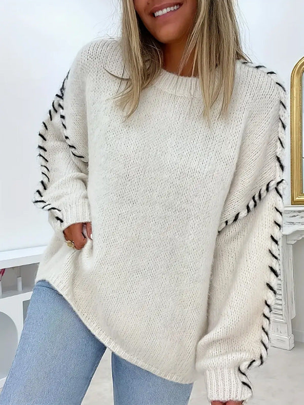 Taylor | Casual Round Neck Long Sleeve Sweater