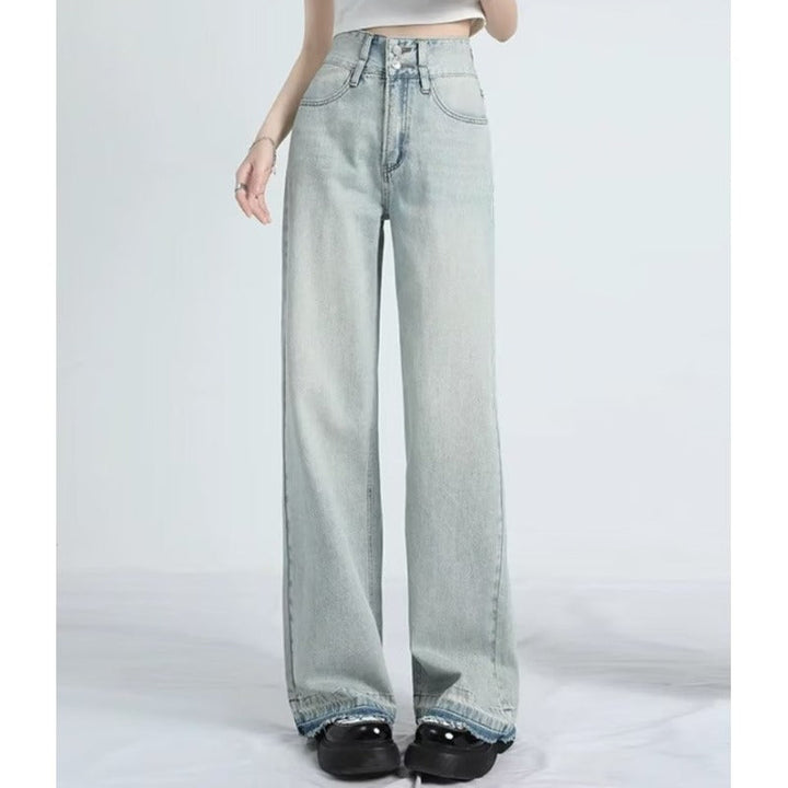 Chloe | Summer Loose Fit Hem Jeans