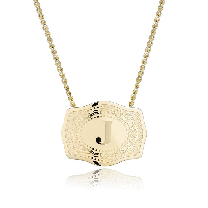 Bianca | Sleek Initial Letter Pendant Necklace