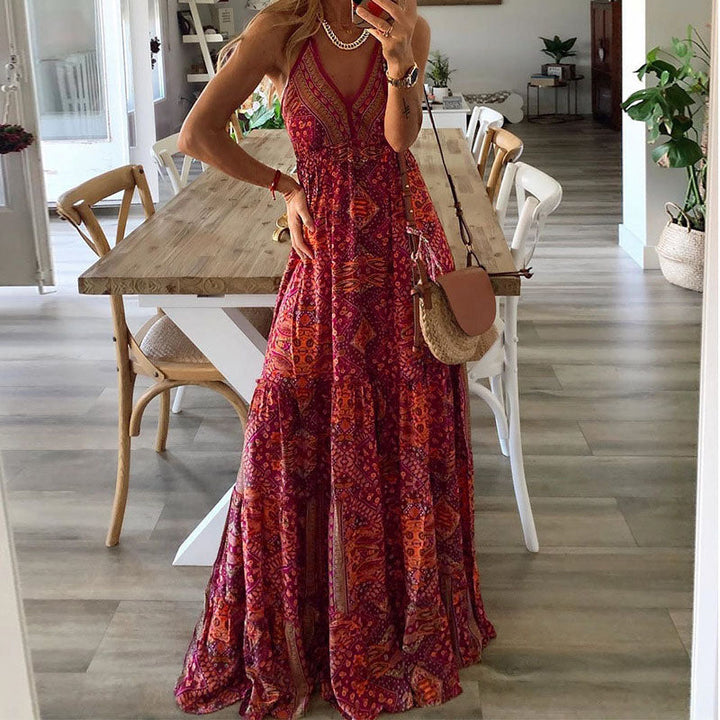 Gweneth - Mouwloze Boho Jurk