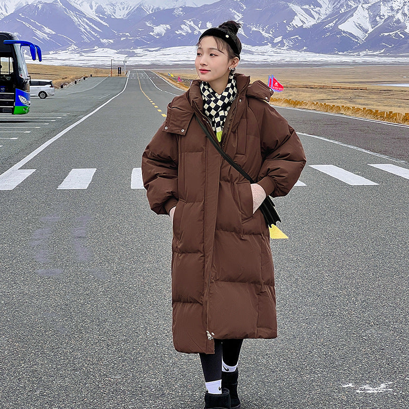 Ava | Comfy Waterproof Hooded Long Puffer Jacket
