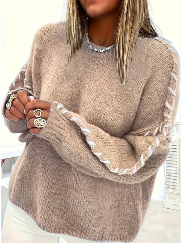 Taylor | Casual Round Neck Long Sleeve Sweater