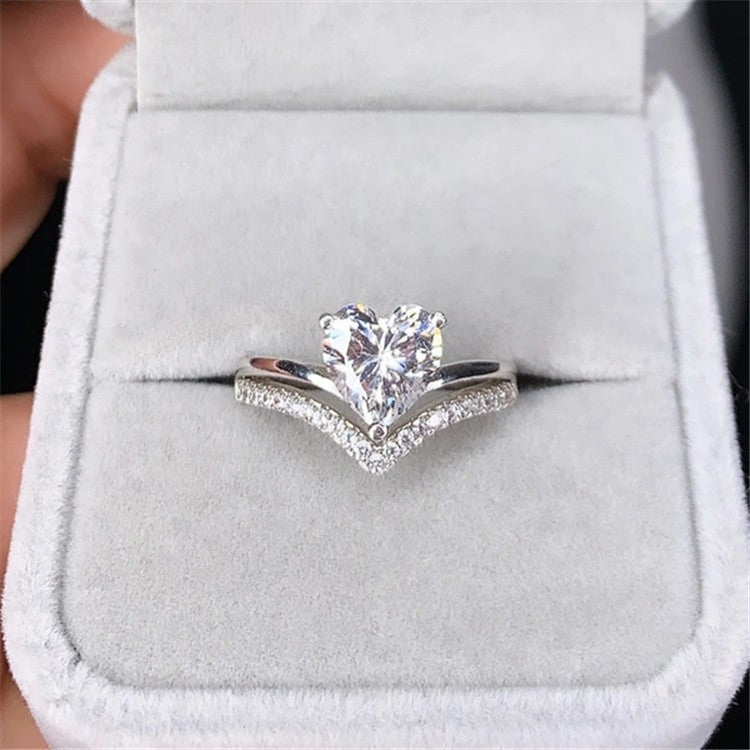 Taylor | Radiant Heart Silver Ring