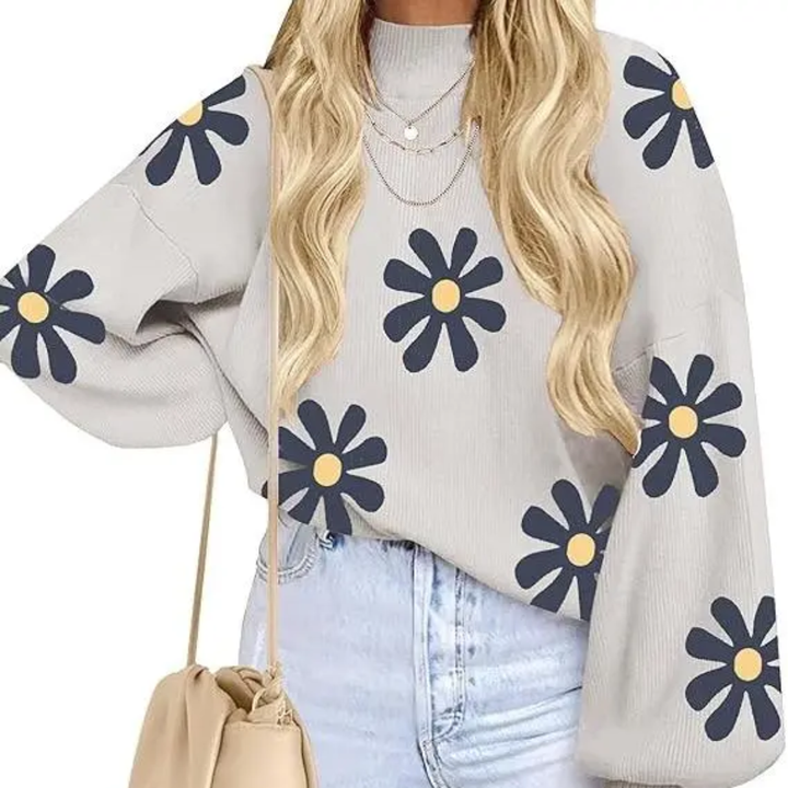 Chloe | Cosy Bat-Sleeve Side-Split Sweater