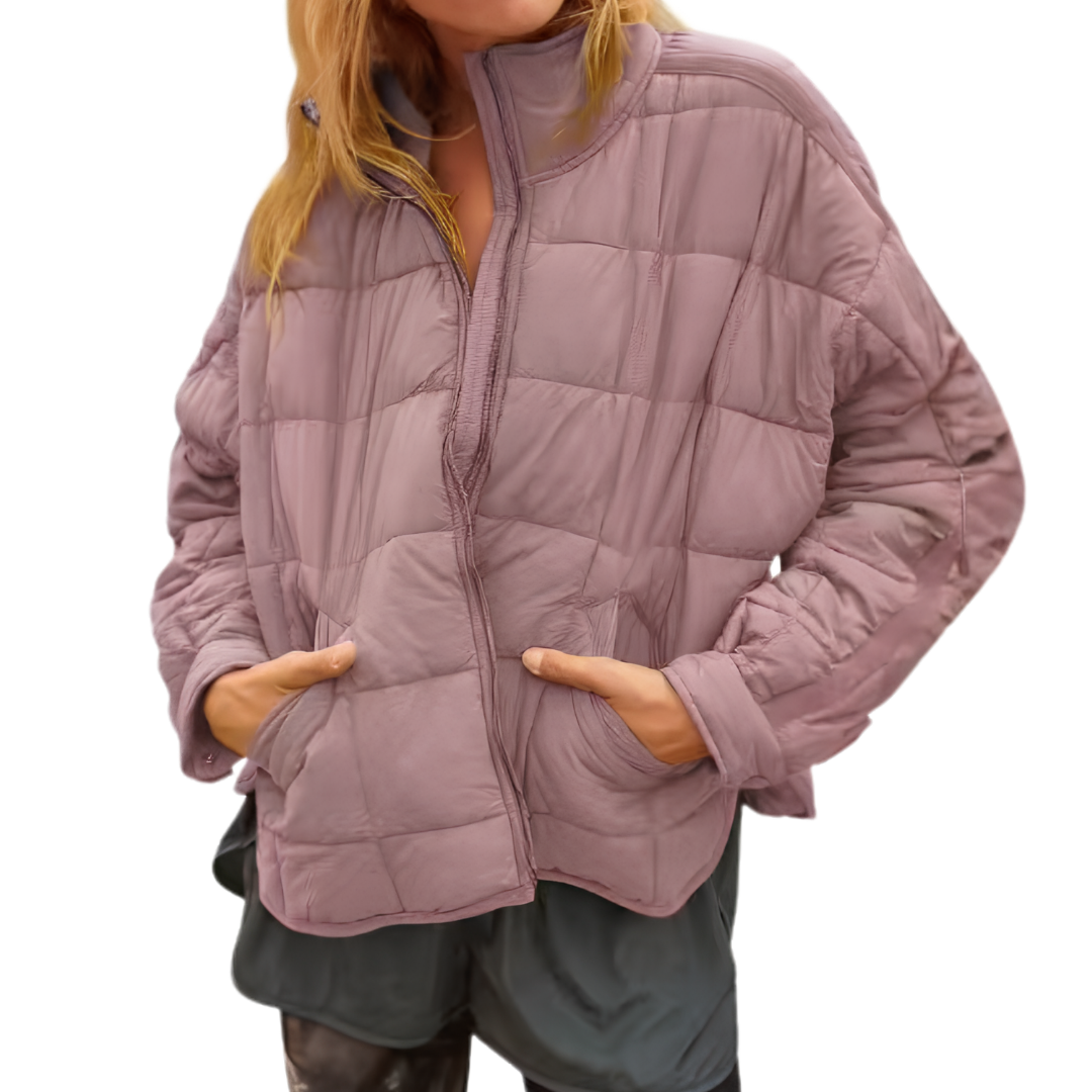 Mia | Lightweight Quilted Zip Puffer Jacket