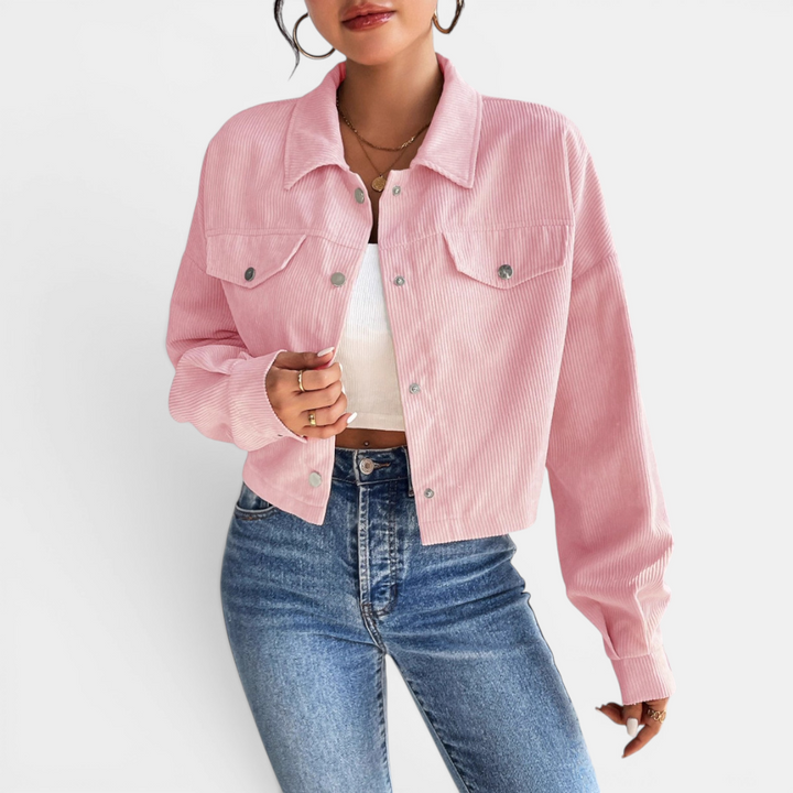 Bianca | Relaxed Corduroy Button-Front Jacket