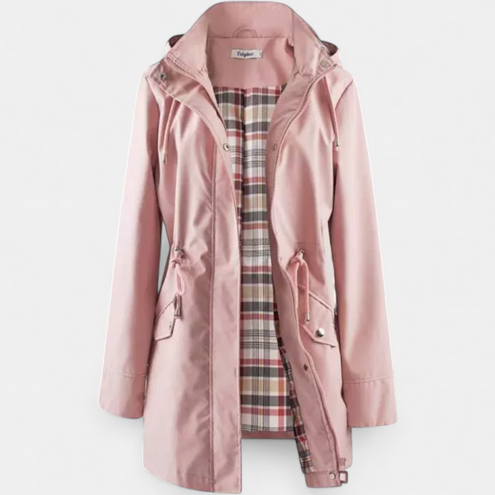 Ava | Waterproof Zip-Up Hooded Coat Jacket