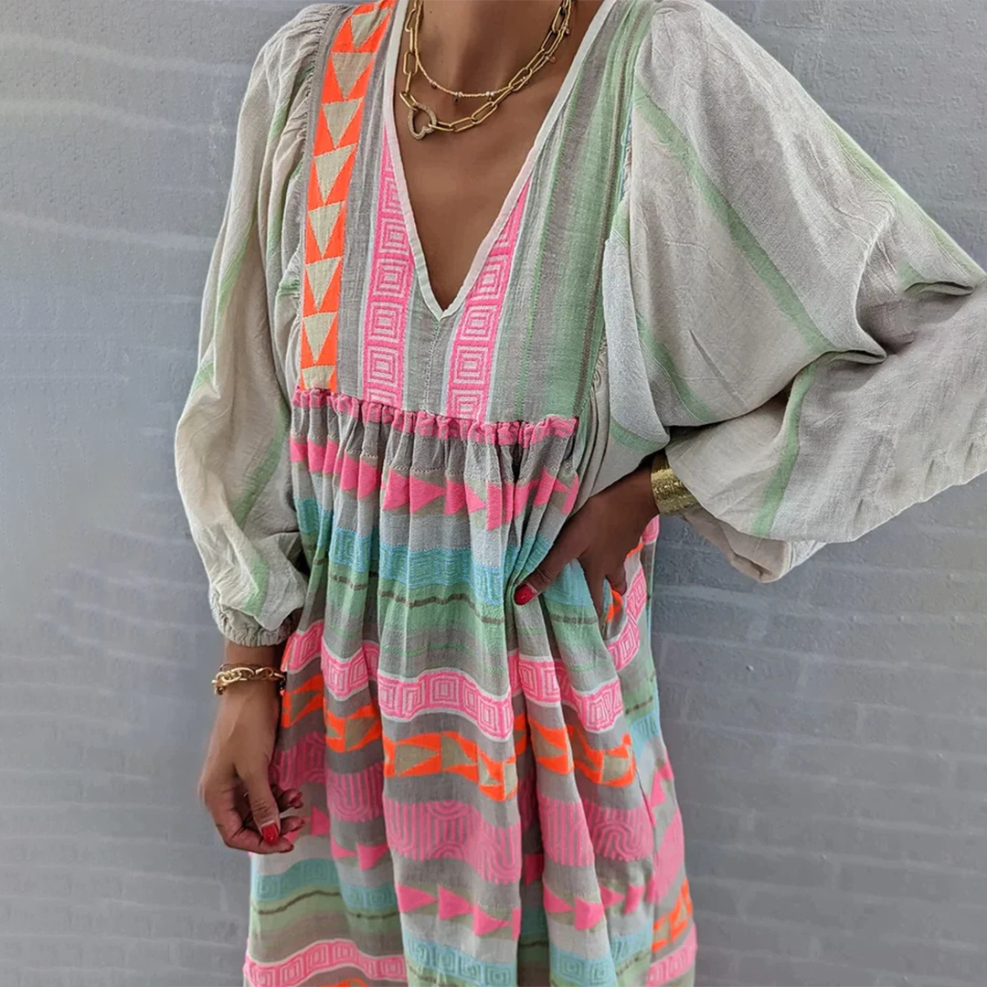 Jessenia - Boho Comfortabele Jurk