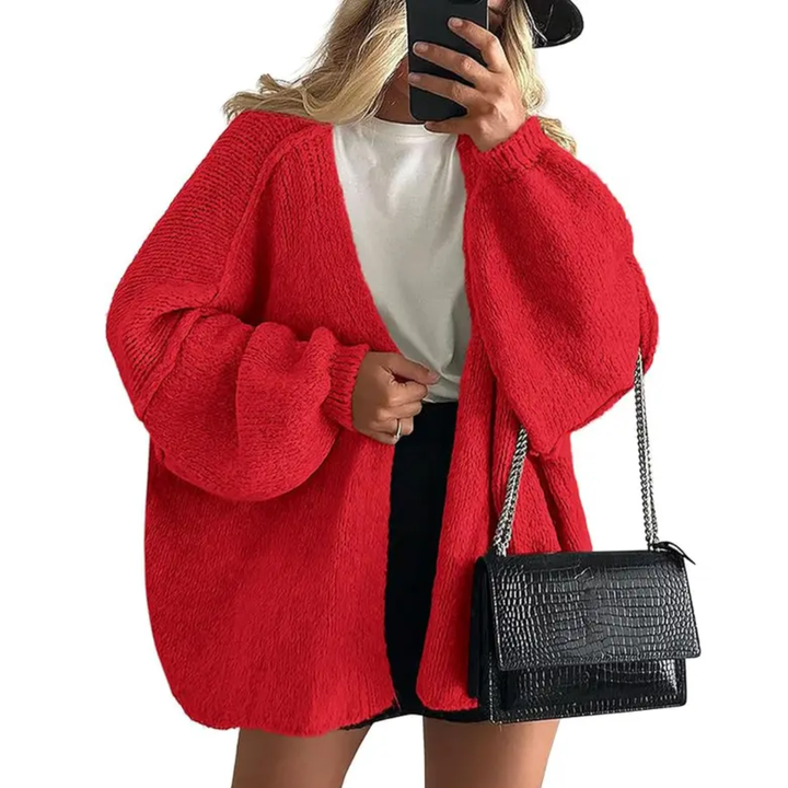 Whitney | Cosy Oversized Open Front Cardigan Sweater