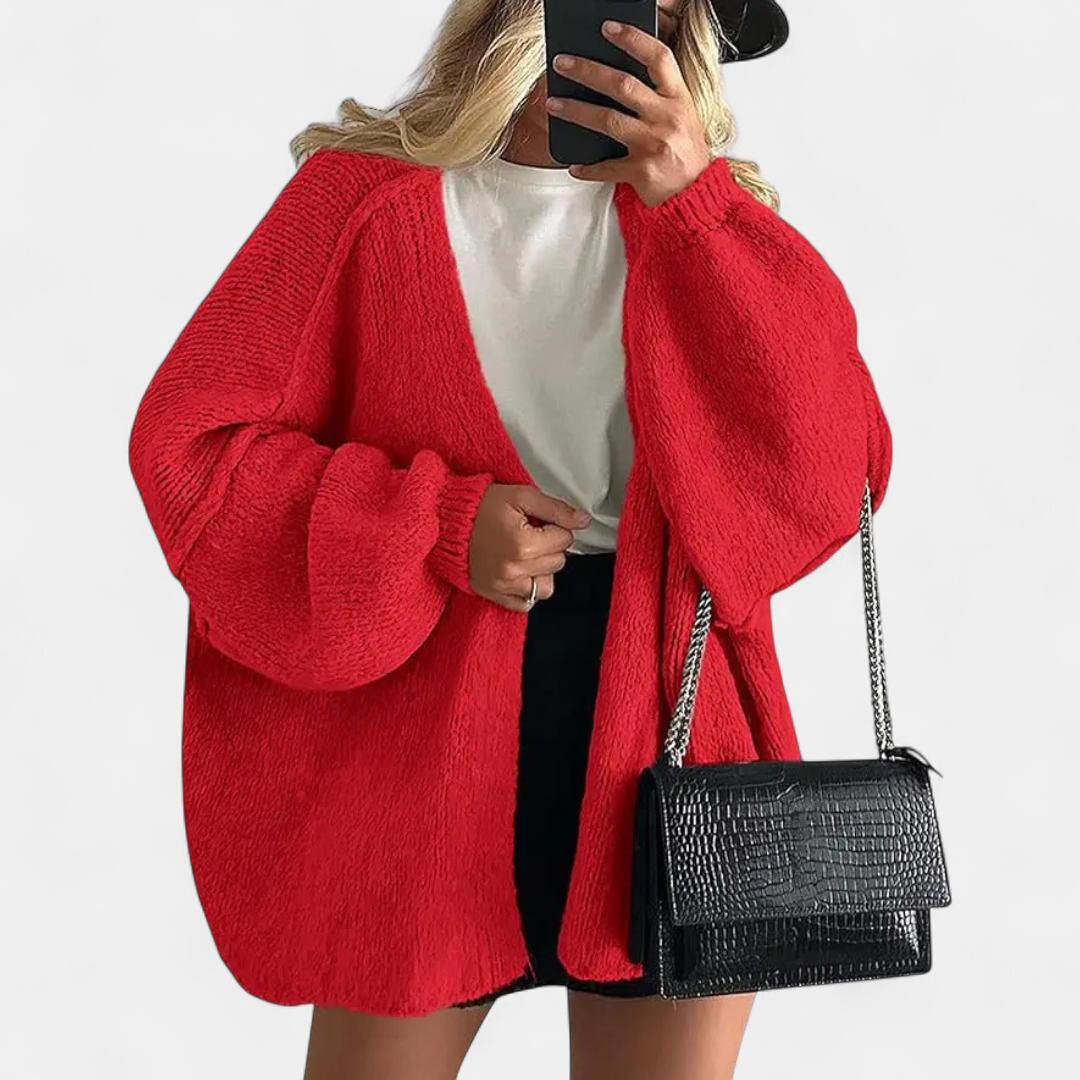 Nicole | Cosy Oversized Open-Front Cardigan