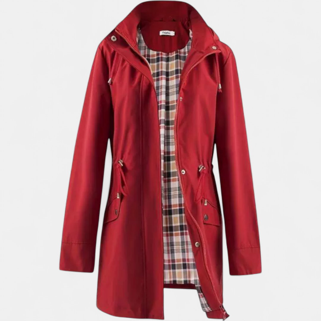 Ava | Waterproof Zip-Up Hooded Coat Jacket