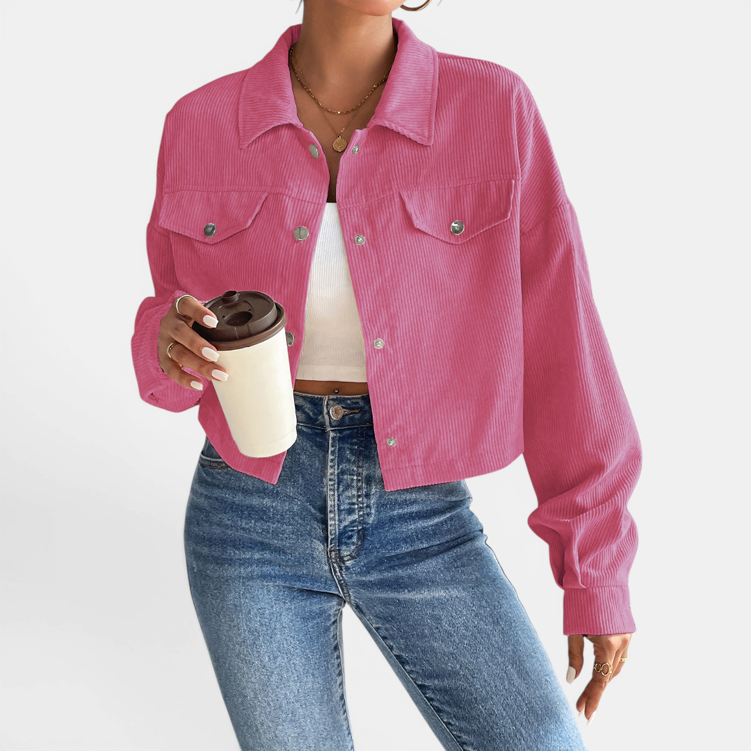 Bianca | Relaxed Corduroy Button-Front Jacket