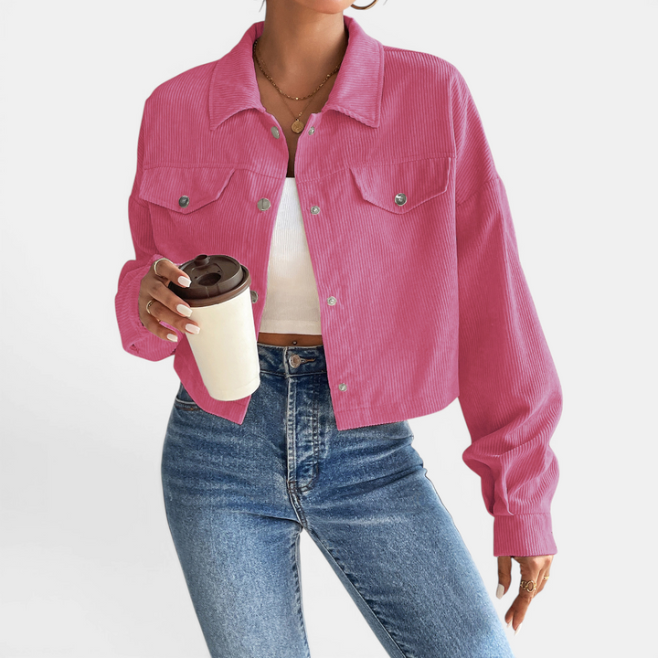 Bianca | Relaxed Corduroy Button-Front Jacket