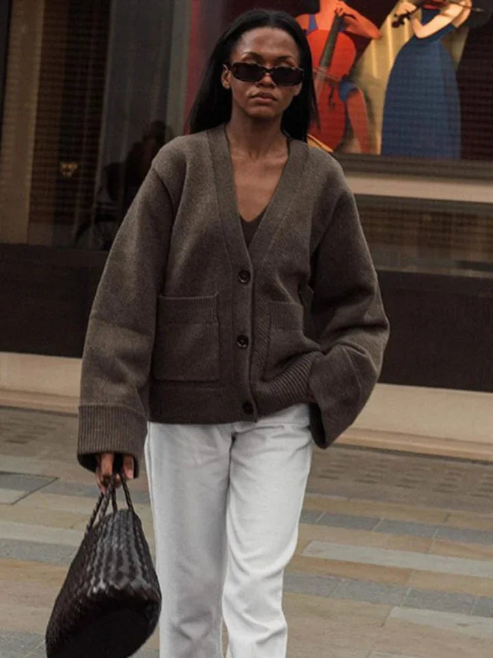 Ruby | V-Neck Knit Cardigan