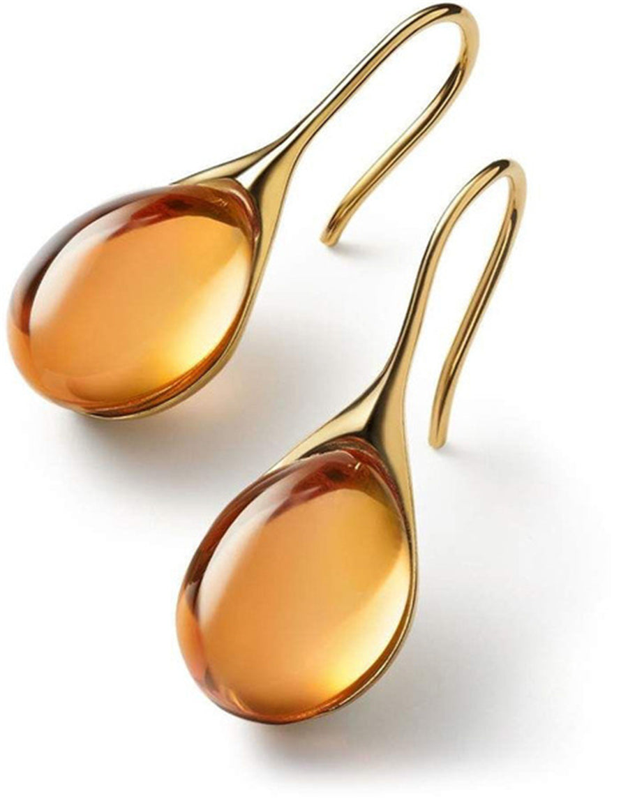Kristy | Crystal Drop Earrings in Gold and Silver