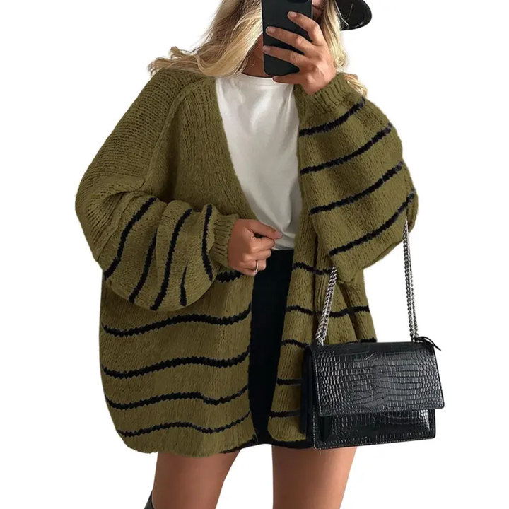 Whitney | Cosy Oversized Open Front Cardigan Sweater