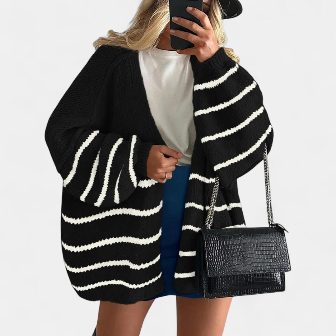 Nicole | Cosy Oversized Open-Front Cardigan